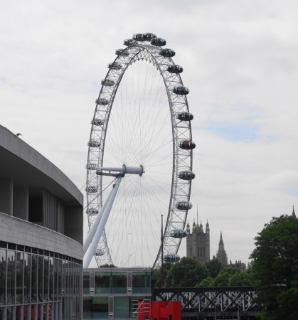 London eye : pris du jardin du queen Elizabeth hall