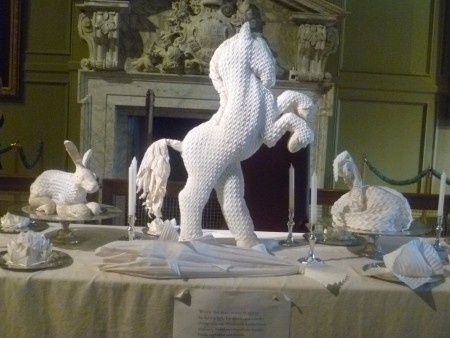 Hampton Court Palace : fait en serviettes en papier s'il vous plaît !